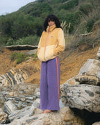 Date Palm Terry Pants - Iris