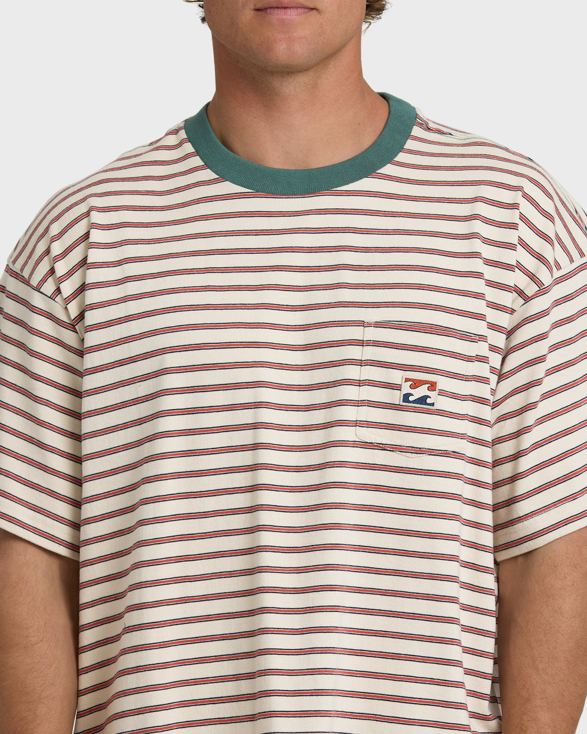 Baxter Crew Short Sleeve T-Shirt - Oatmeal