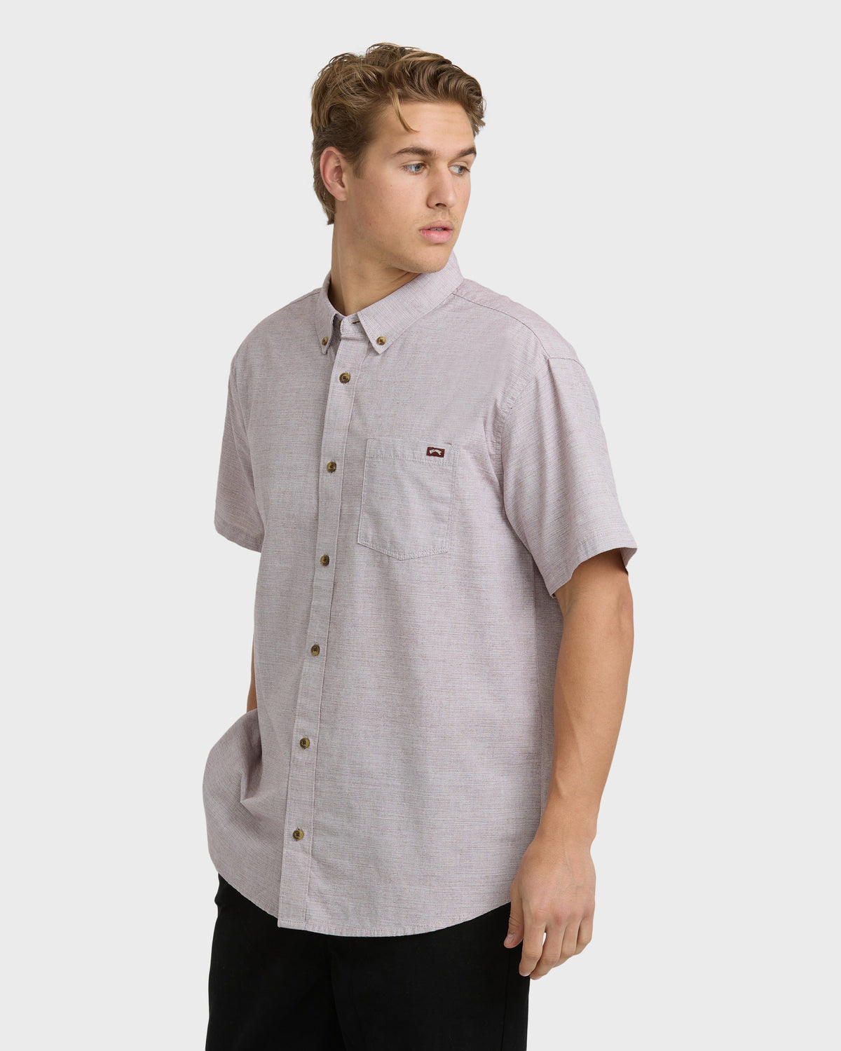 All Day Short Sleeve Shirt - Plum