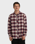 Coastline Long Sleeve Flannel Shirt - Plum