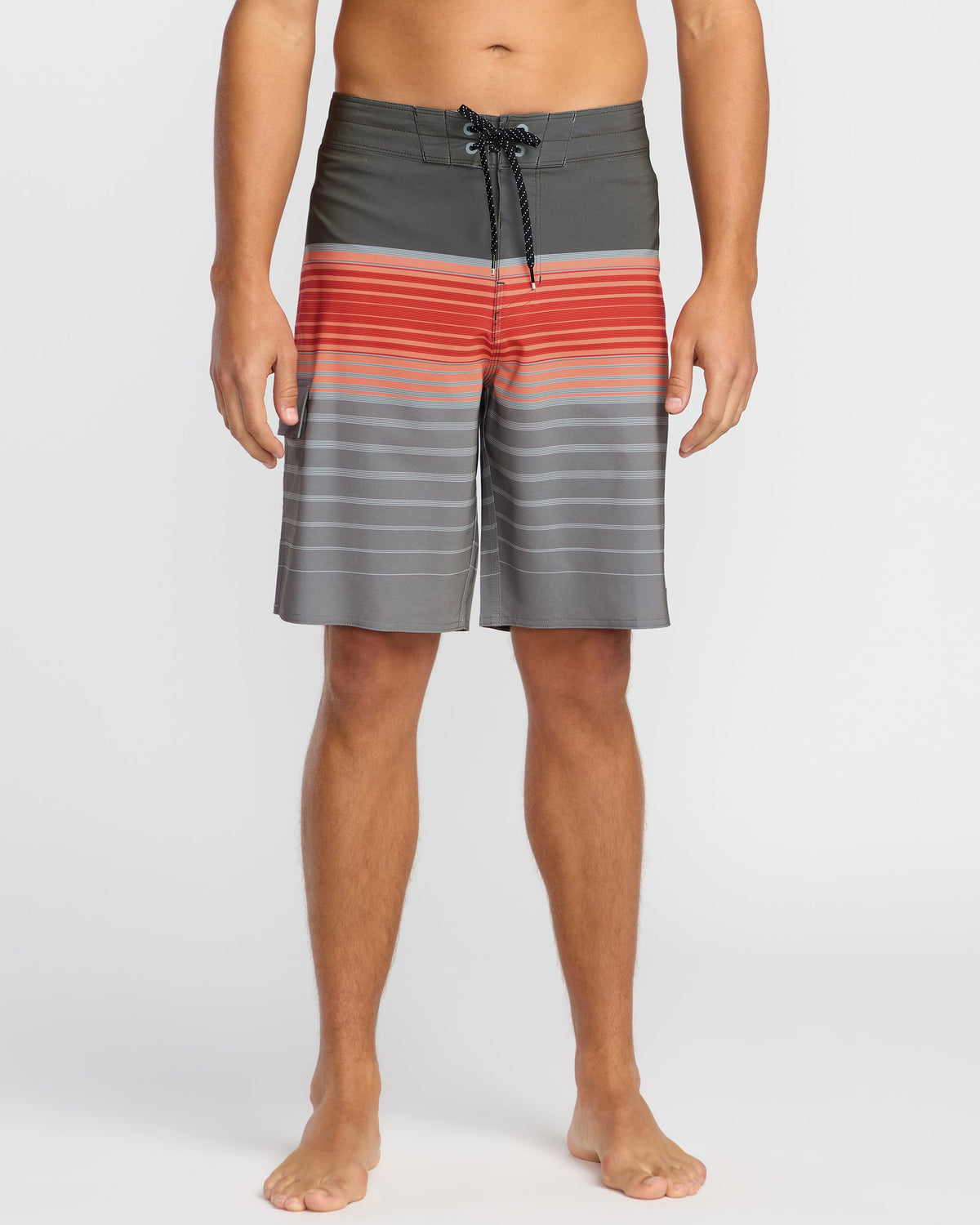 All Day Stripe Pro Performance 20 Boardshorts - Sunset