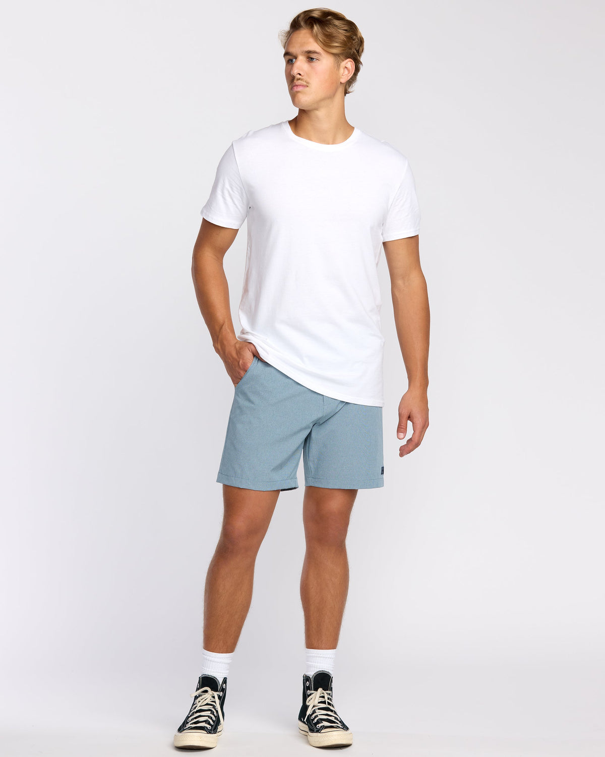 Crossfire Submersible 17 Hybrid Shorts - Slate Blue