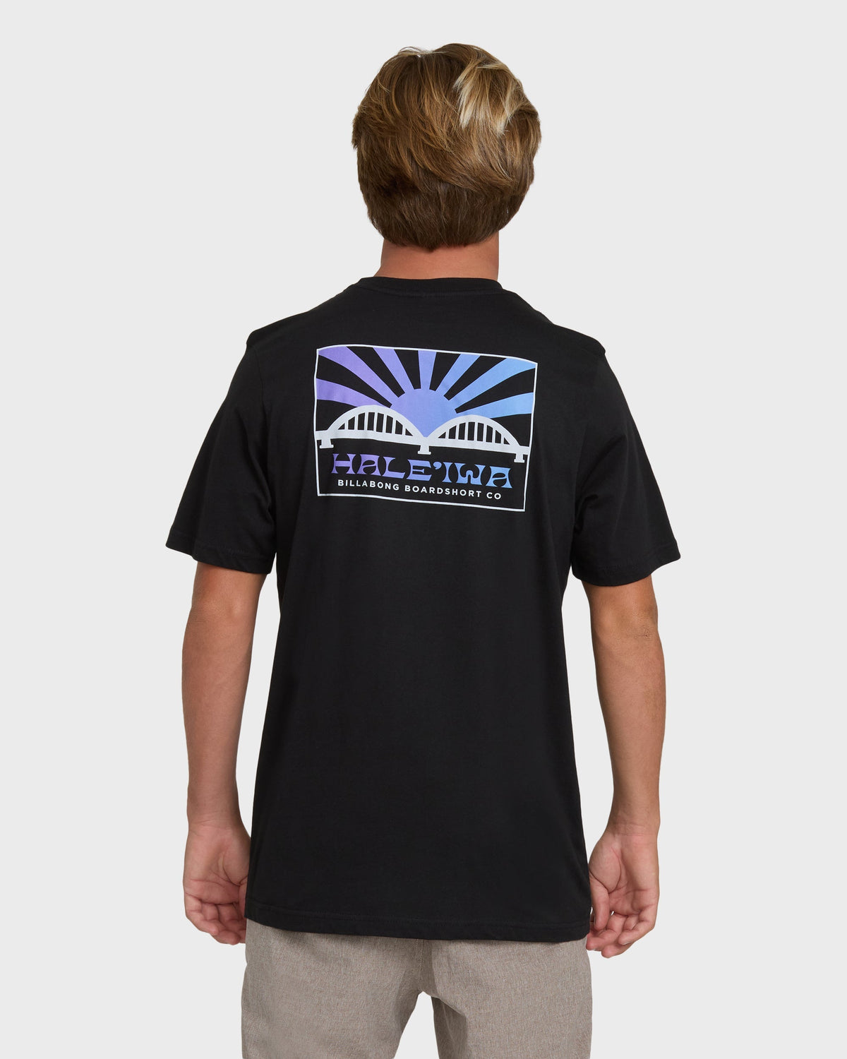 Haleiwa Rising Sun Short Sleeve T-Shirt - Black