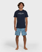 Haleiwa Palm Short Sleeve T-Shirt - Navy