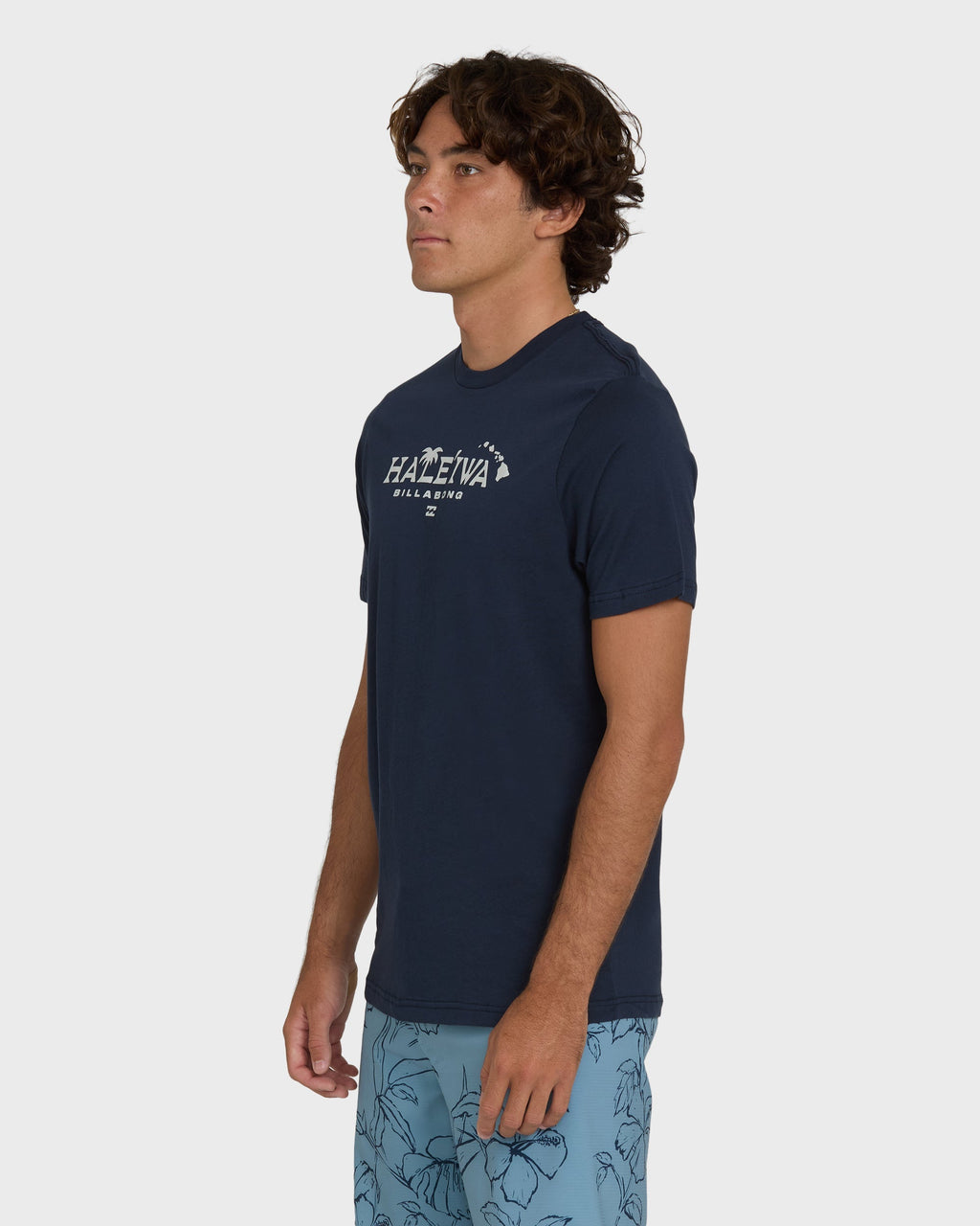 Haleiwa Palm Short Sleeve T-Shirt - Navy