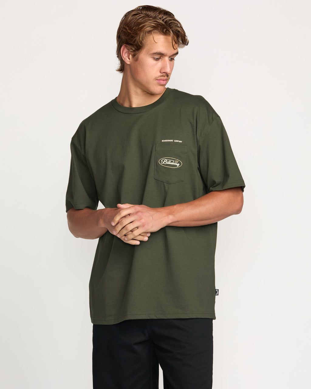 Bad Dog Pocket Regular Tee - Olive