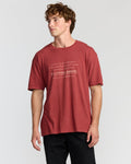 The Label Garage Regular Short Sleeve T-Shirt - Burnt Red