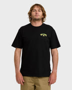Wax Arch Regular Short Sleeve T-Shirt - Black