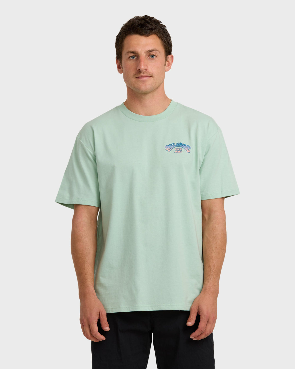 Wax Arch Regular Short Sleeve T-Shirt - Seafoam