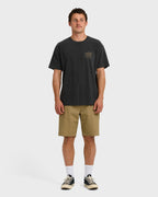 Wingspan Garage Regular Short Sleeve T-Shirt - Washed Black