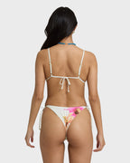 Sunny Shore Tall Slide Triangle Bikini Top - Salt Crystal