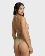 Take It Back Tie-side Tanga Skimpy Bikini Bottom - Twilight Blue