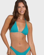 Summer High Triangle Bikini Top - Bright Marine