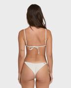 Summer Hi Yd Tie-side Tanga Skimpy Bikini Bottom - Salt Crystal