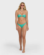 Ship Wrecked Tanga Bikini Bottoms - Green Tropics