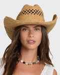 Wild Waves Wide Brim Straw Hat - Natural