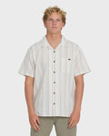 Victoria Vacay Short Sleeve Woven Shirt - White Sand
