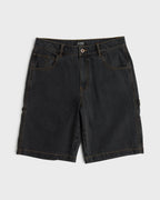 Bad Dog Workwear Denim Shorts - Black Wash