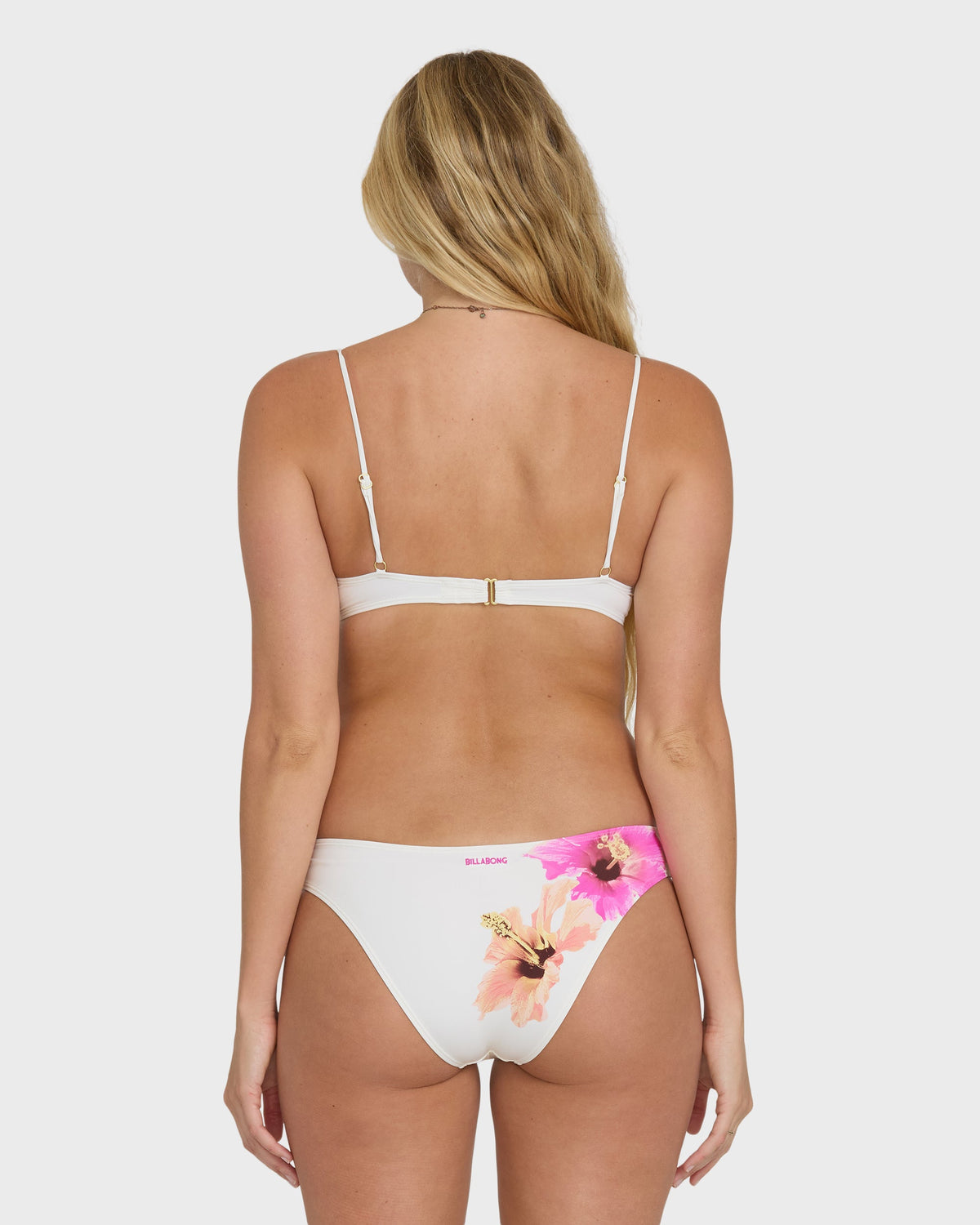 Sunny Shore Jaclyn Crop  Bralette Bikini Top - Salt Crystal