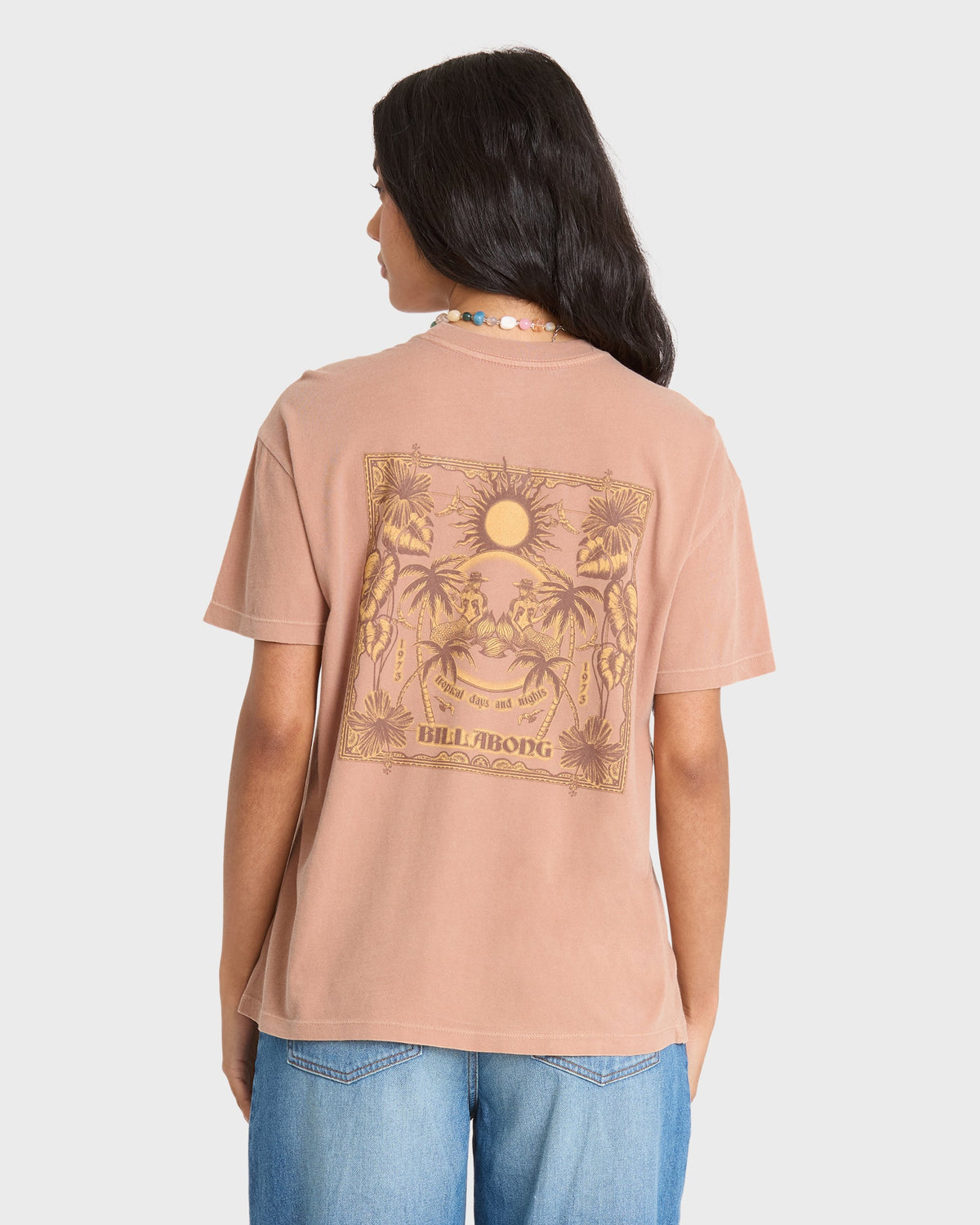 Hello Sundown Short Sleeve Knit T-Shirt - Sugar Almond
