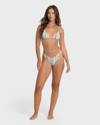 Tide Pool Mini Triangle Bikini Top - Light Blue Multi