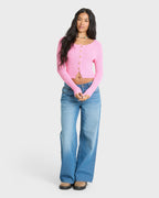 Good Luck Cardigan - Prism Pink