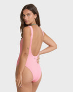 Summer Hi Tanker One Piece Swimsuit - Pink Sand