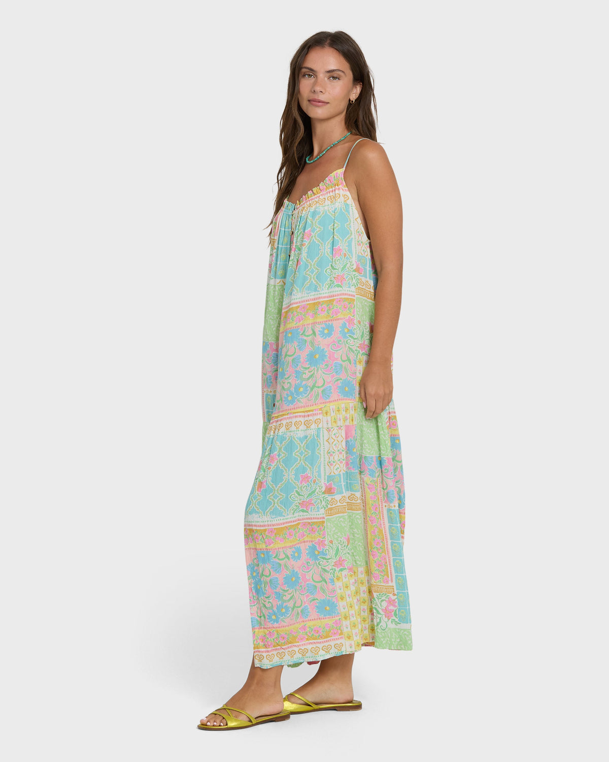 Perla Maxi Dress - White Multi