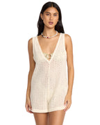 Steller Time Knit Romper - White Cap
