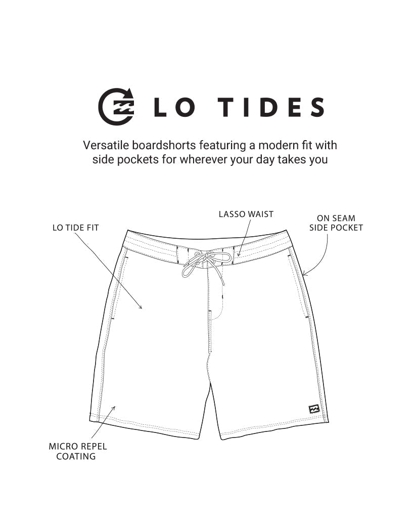 Good Times Lo Tide 18 Boardshorts - Navy