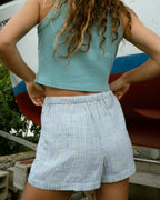 Wanderer Print Woven Shorts - Twilight Blue